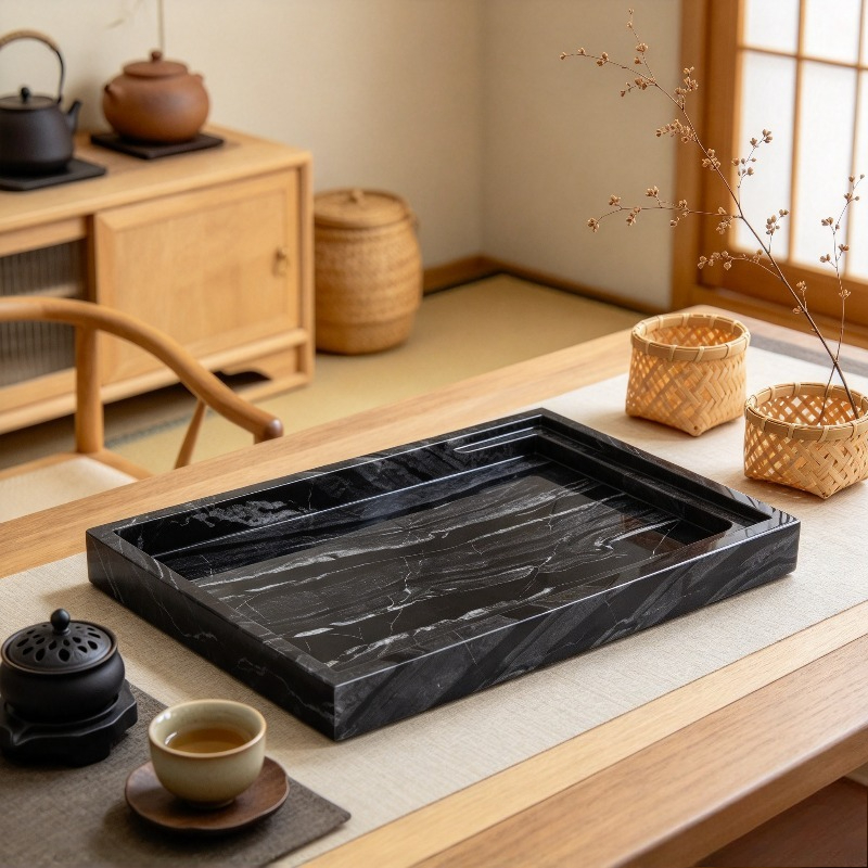 Marble Vanity Tray Bathroom Or - Home Bathroom Organizer 评论和价格
