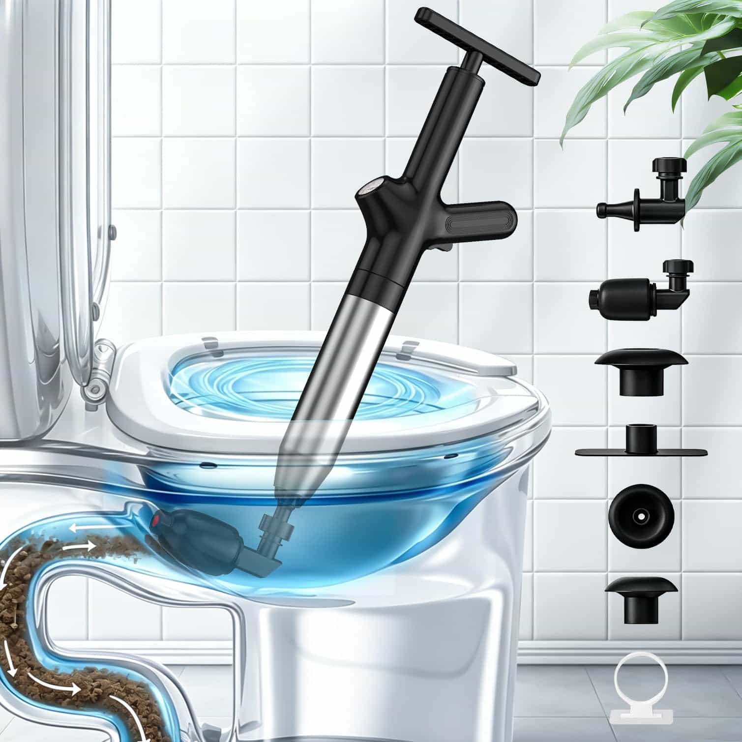 Toilet Plunge Blaster, High Pr - Plunger Toilet 评论和价格