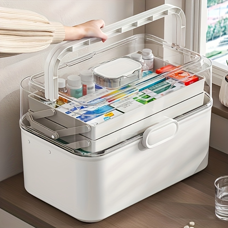 Large Capacity Clear Lid Medic - Home Edit Bathroom Storage 评论和价格