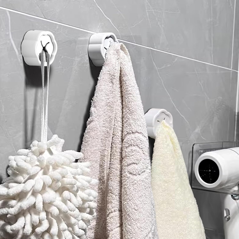 6PCS Self Adhesive Towel Holde - Home Edit Bathroom Storage 评论和价格